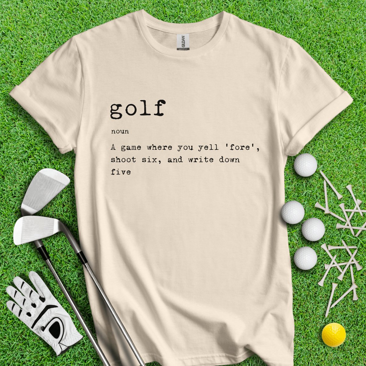 Golf Dictionary Definition Funny Golf T - Shirt - TeeHee Golf Gear