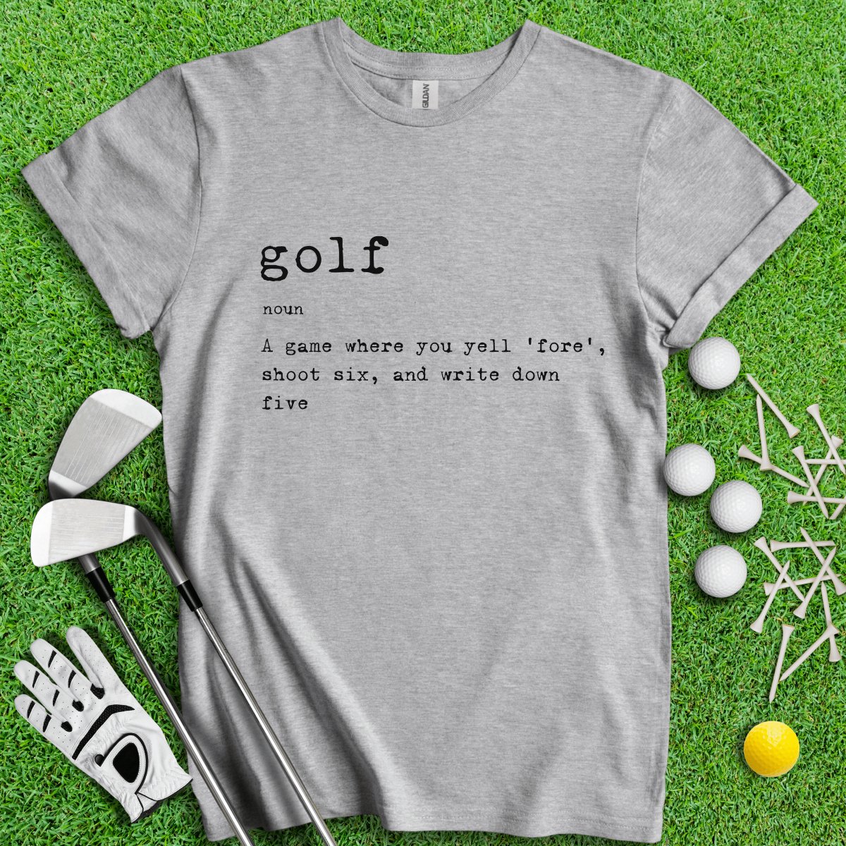 Golf Dictionary Definition Funny Golf T - Shirt - TeeHee Golf Gear