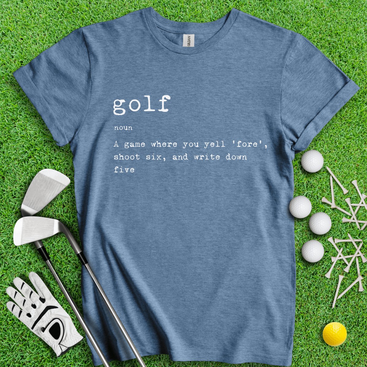 Golf Dictionary Definition Funny Golf T - Shirt - TeeHee Golf Gear