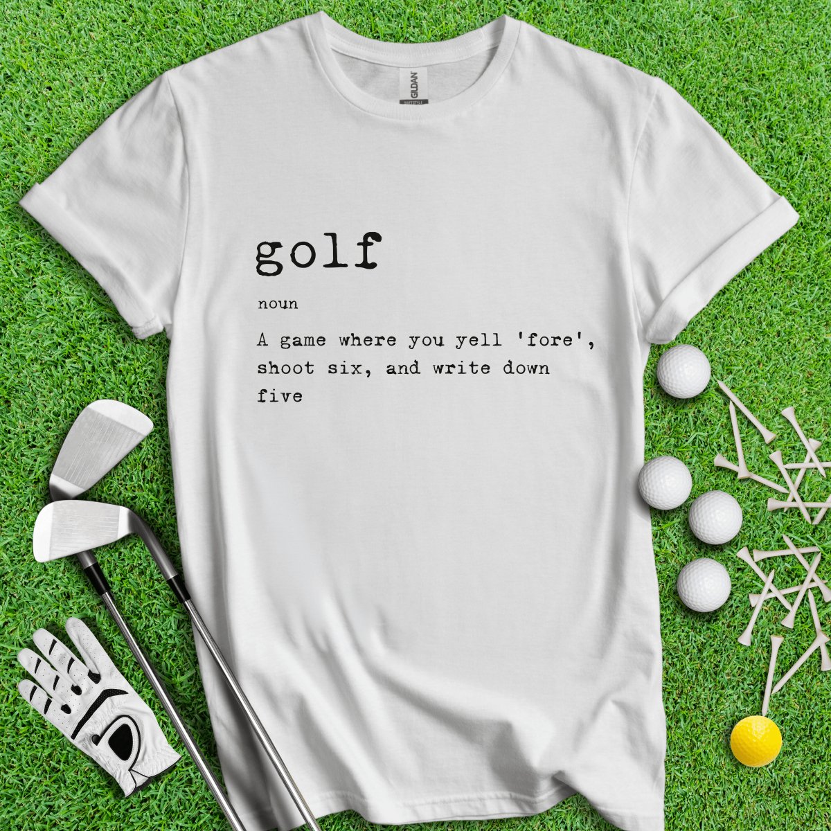 Golf Dictionary Definition Funny Golf T - Shirt - TeeHee Golf Gear