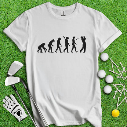 Golf Evolution Funny Icon T - Shirt - TeeHee Golf Gear