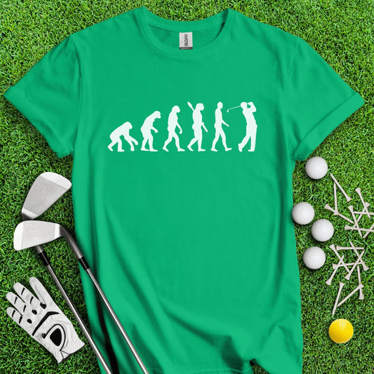 Golf Evolution Funny Icon T - Shirt - TeeHee Golf Gear