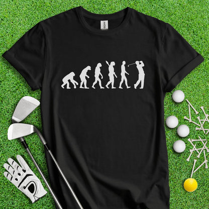 Golf Evolution Funny Icon T - Shirt - TeeHee Golf Gear