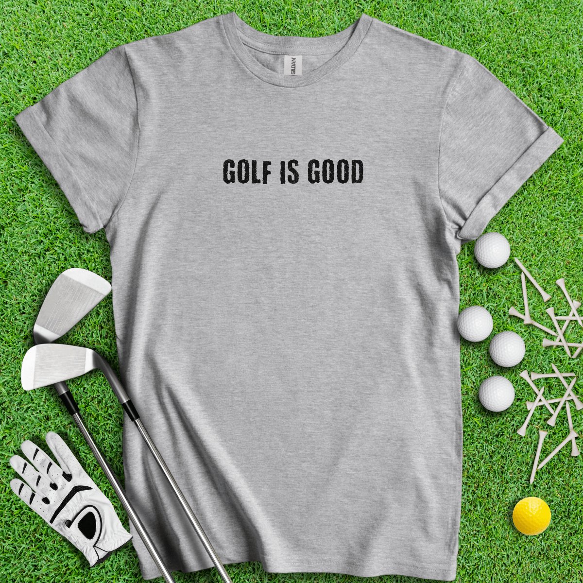 Golf Is Good Minimalistic Golf T - Shirt - TeeHee Golf Gear