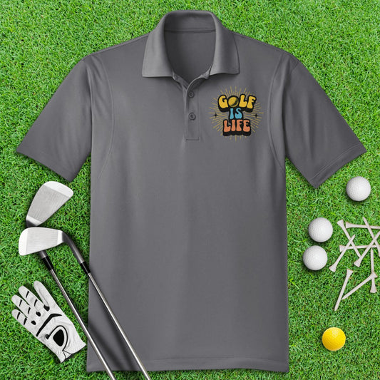 Golf Is Life Retro Polo Shirt - TeeHee Golf Gear