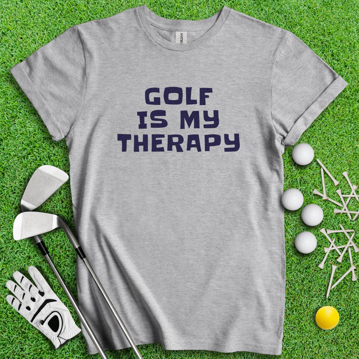 Golf is My Therapy Funny T - Shirt - TeeHee Golf Gear