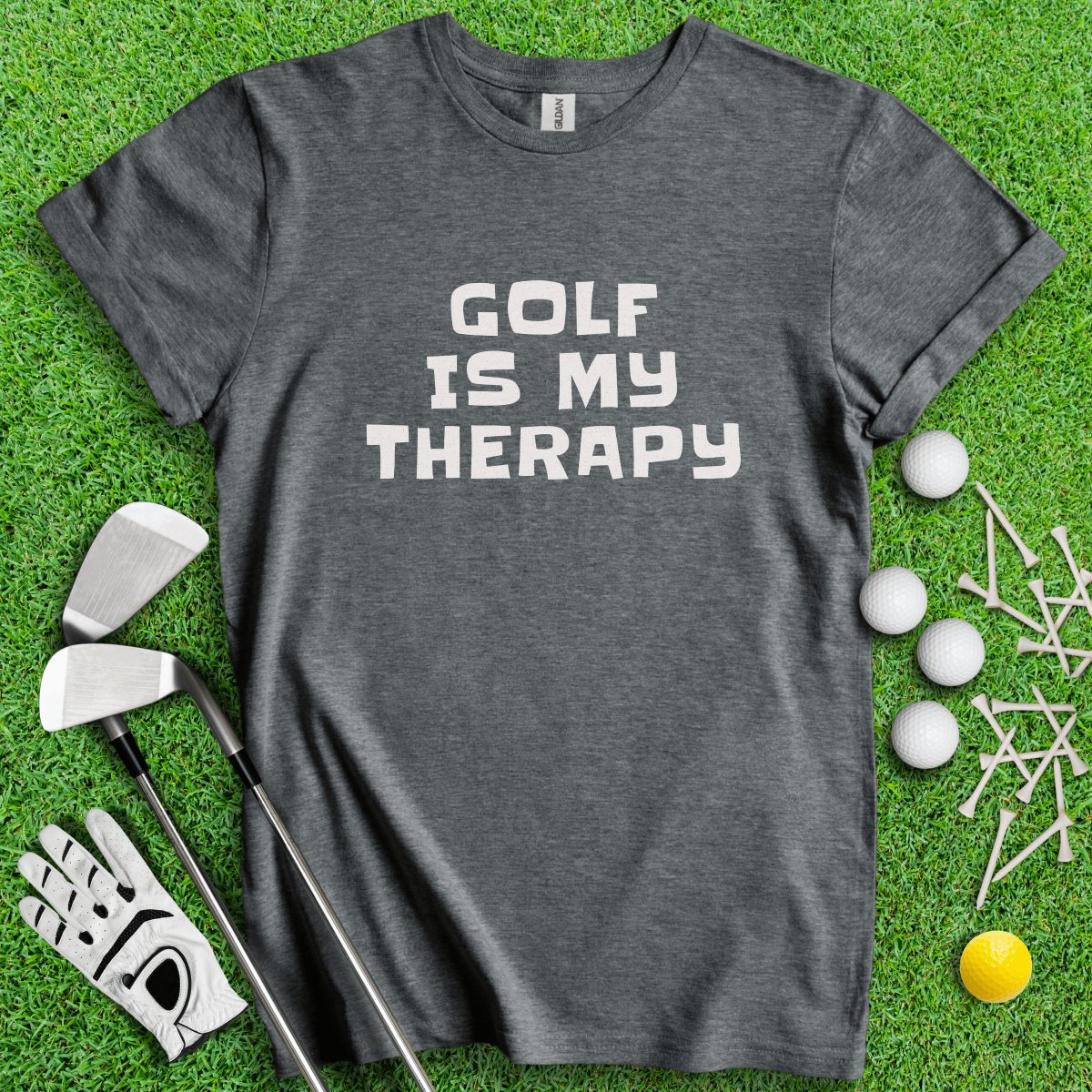 Golf is My Therapy Funny T - Shirt - TeeHee Golf Gear