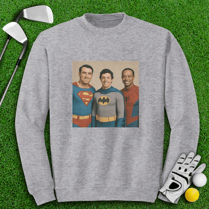 Golf Legends Superheroes Crewneck - TeeHee Golf Gear