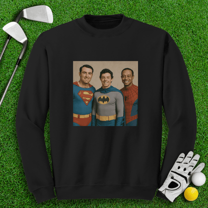 Golf Legends Superheroes Crewneck - TeeHee Golf Gear