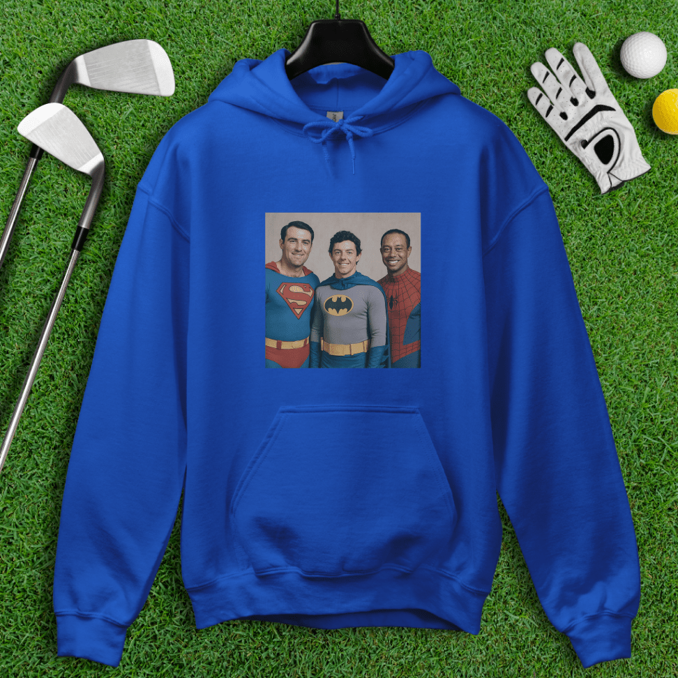 Golf Legends Superheroes Hoodie - TeeHee Golf Gear