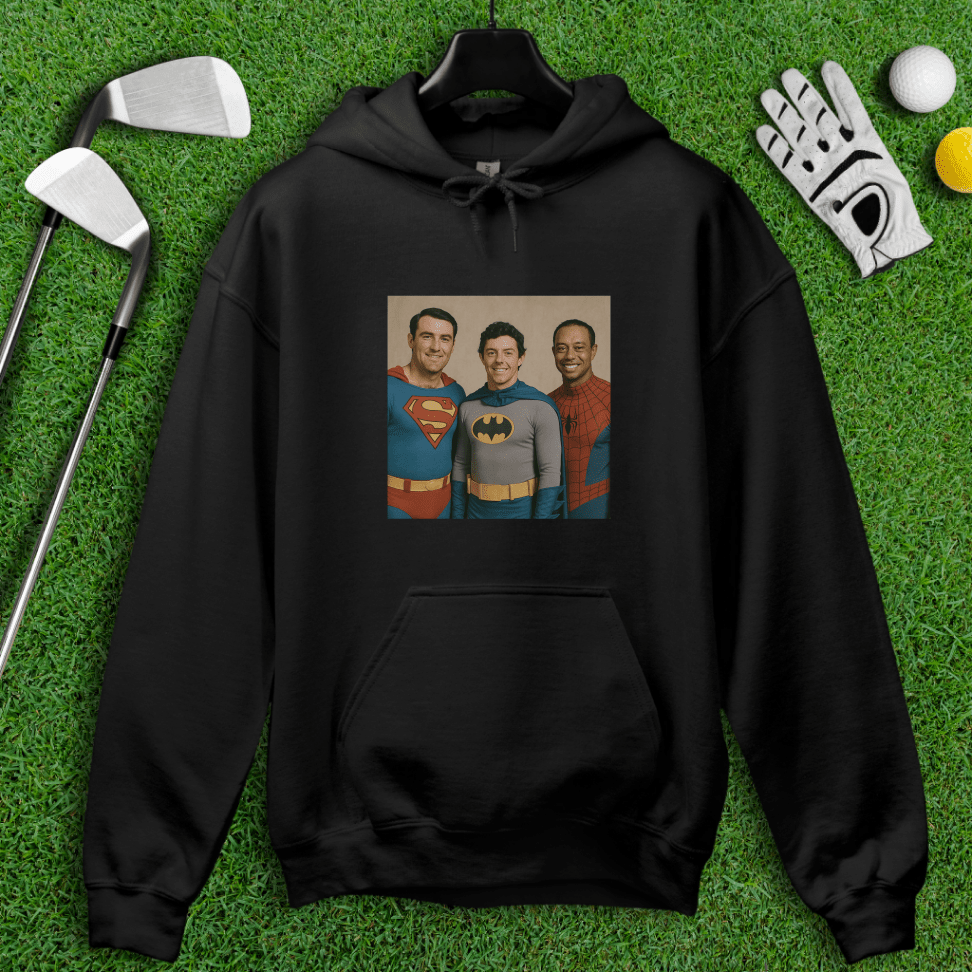 Golf Legends Superheroes Hoodie - TeeHee Golf Gear