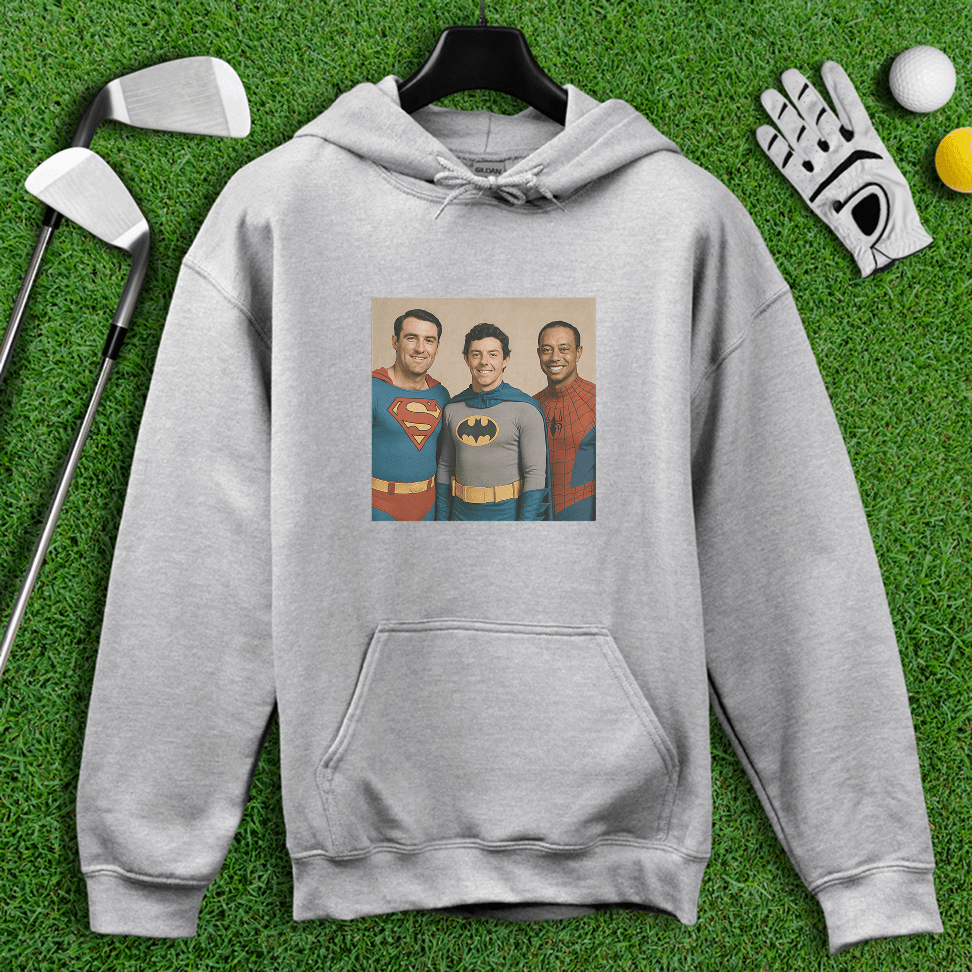 Golf Legends Superheroes Hoodie - TeeHee Golf Gear
