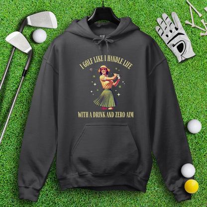 Golf Like Handle Life Retro Hoodie - TeeHee Golf Gear