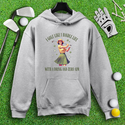 Golf Like Handle Life Retro Hoodie - TeeHee Golf Gear