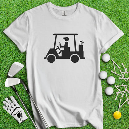 Golfer Holding Beer Bottle Icon T - Shirt - TeeHee Golf Gear