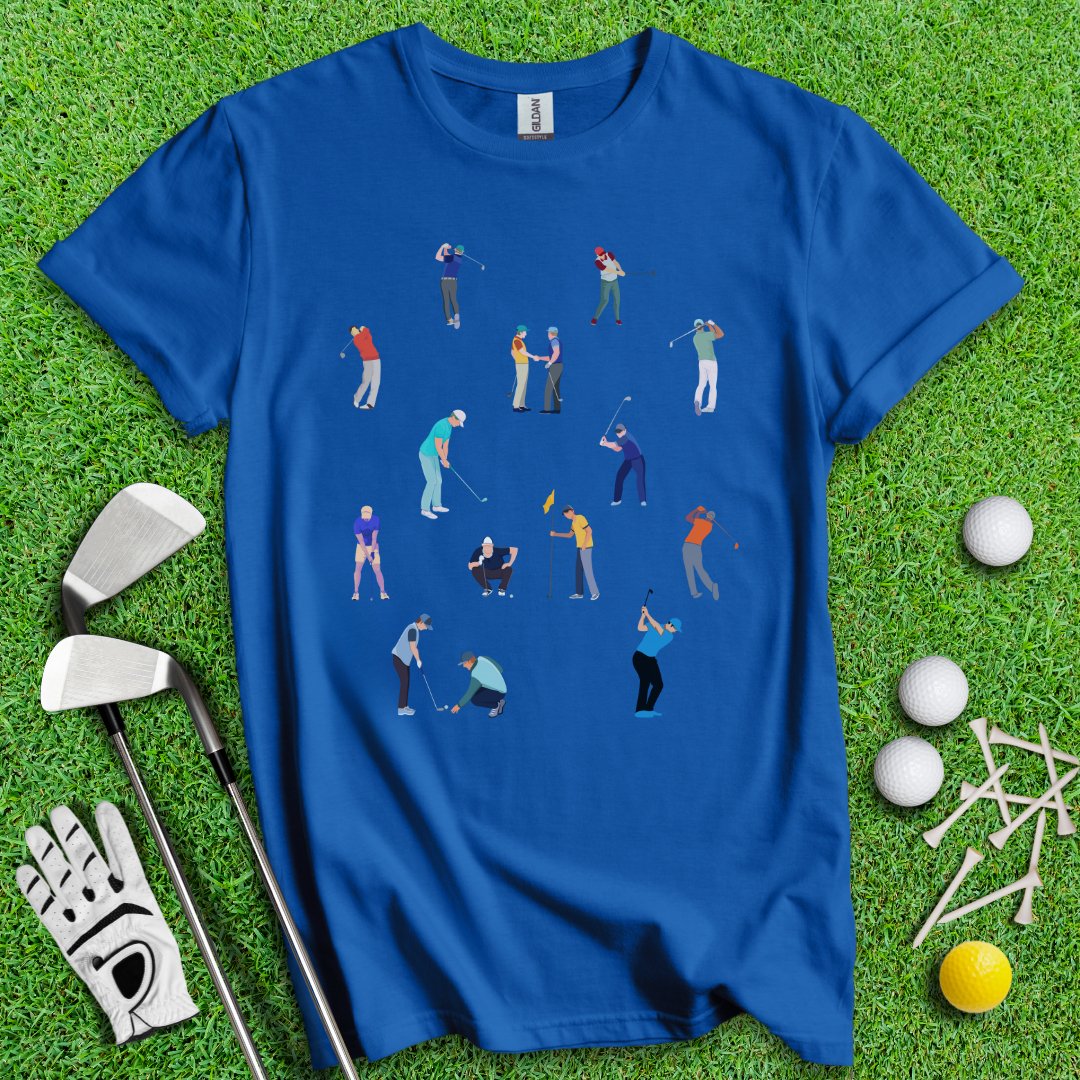 Golfer Prints T-shirt - TeeHee Golf Gear