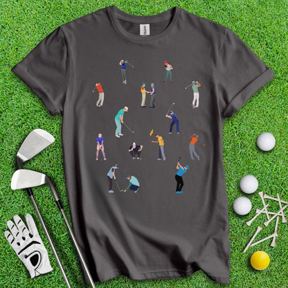 Golfer Prints T-shirt - TeeHee Golf Gear