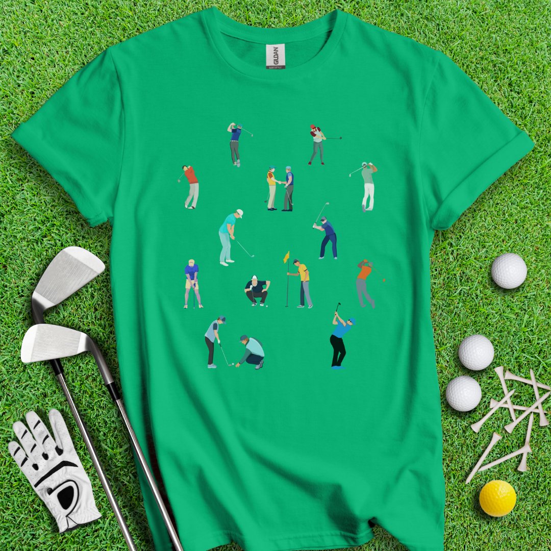 Golfer Prints T-shirt - TeeHee Golf Gear