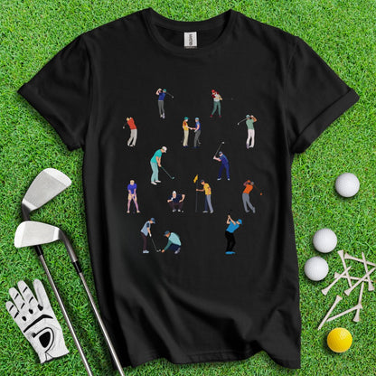 Golfer Prints T-shirt - TeeHee Golf Gear