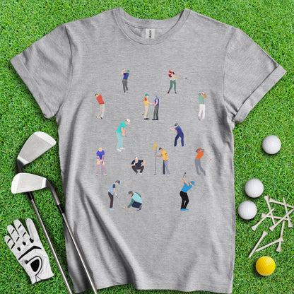 Golfer Prints T-shirt - TeeHee Golf Gear