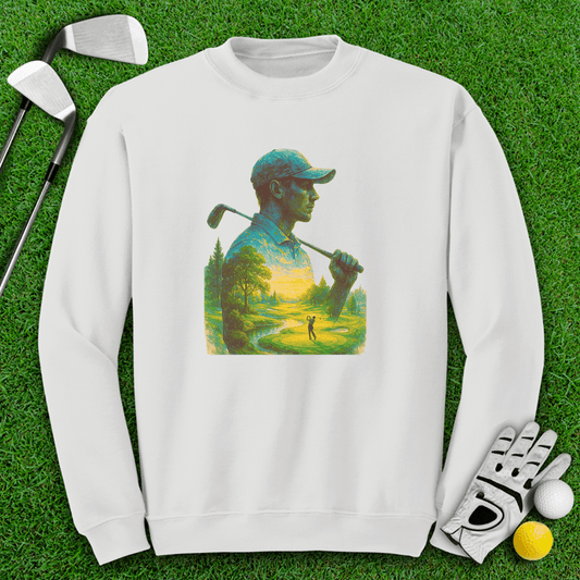 Golfer’s Serene Mindscape Crewneck - TeeHee Golf Gear