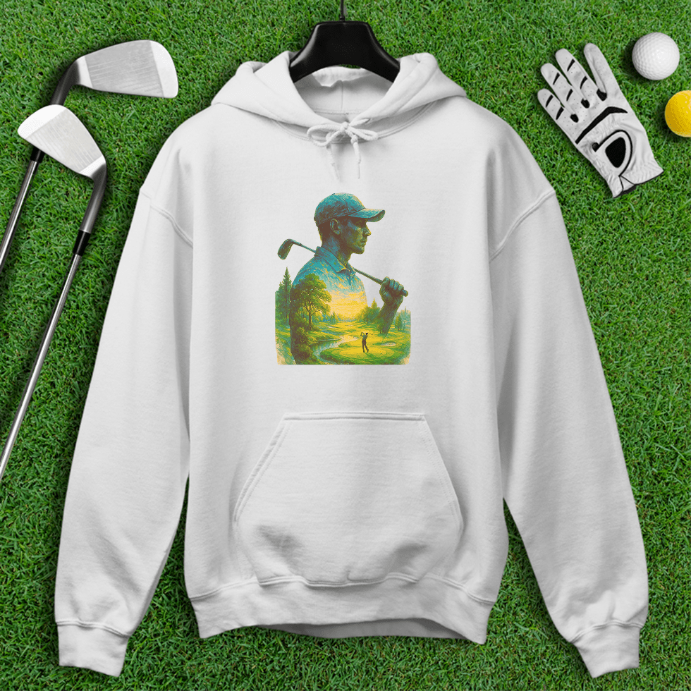 Golfer’s Serene Mindscape Hoodie - TeeHee Golf Gear