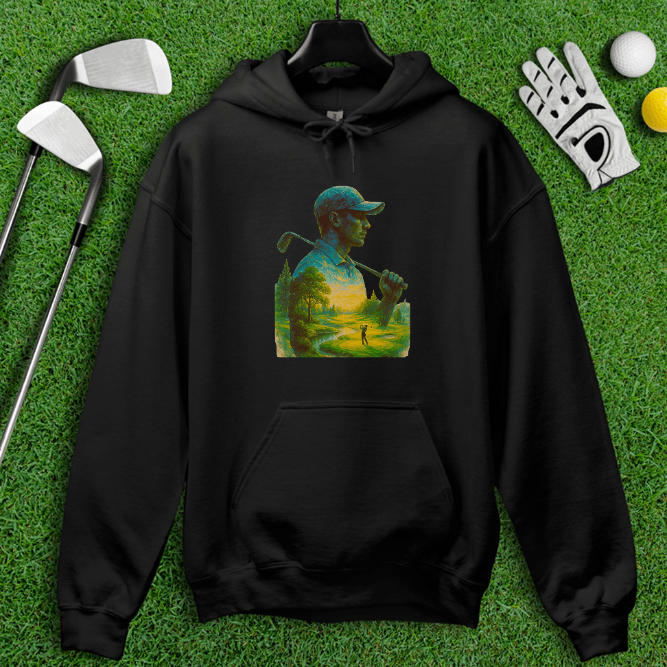 Golfer’s Serene Mindscape Hoodie - TeeHee Golf Gear