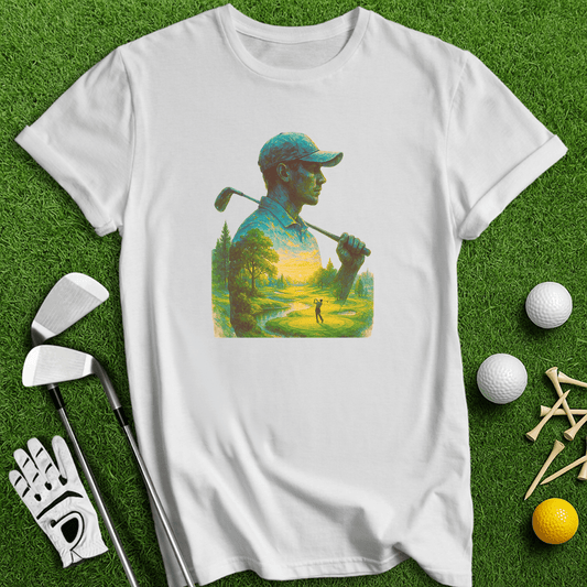 Golfer's Serene Mindscape T-Shirt - TeeHee Golf Gear