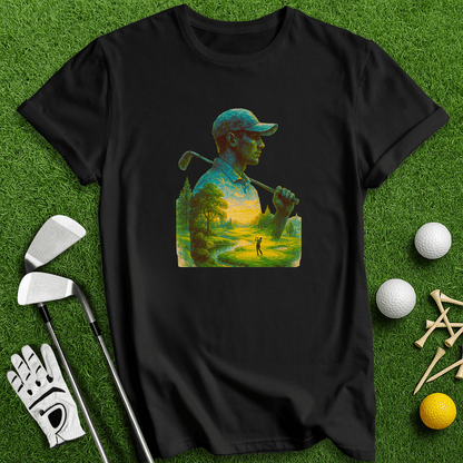 Golfer's Serene Mindscape T-Shirt - TeeHee Golf Gear