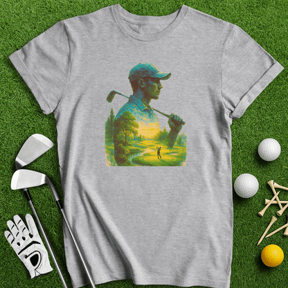 Golfer's Serene Mindscape T-Shirt - TeeHee Golf Gear