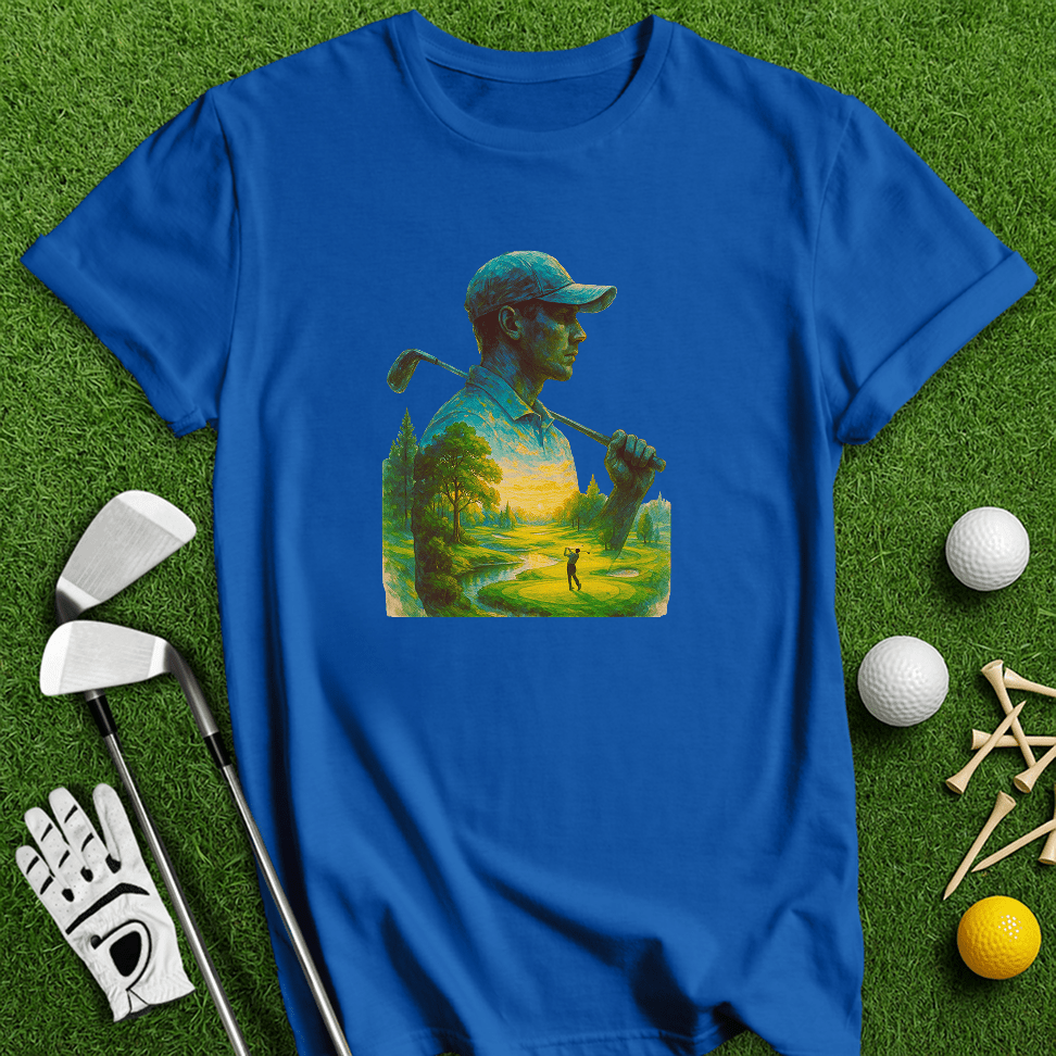 Golfer's Serene Mindscape T-Shirt - TeeHee Golf Gear