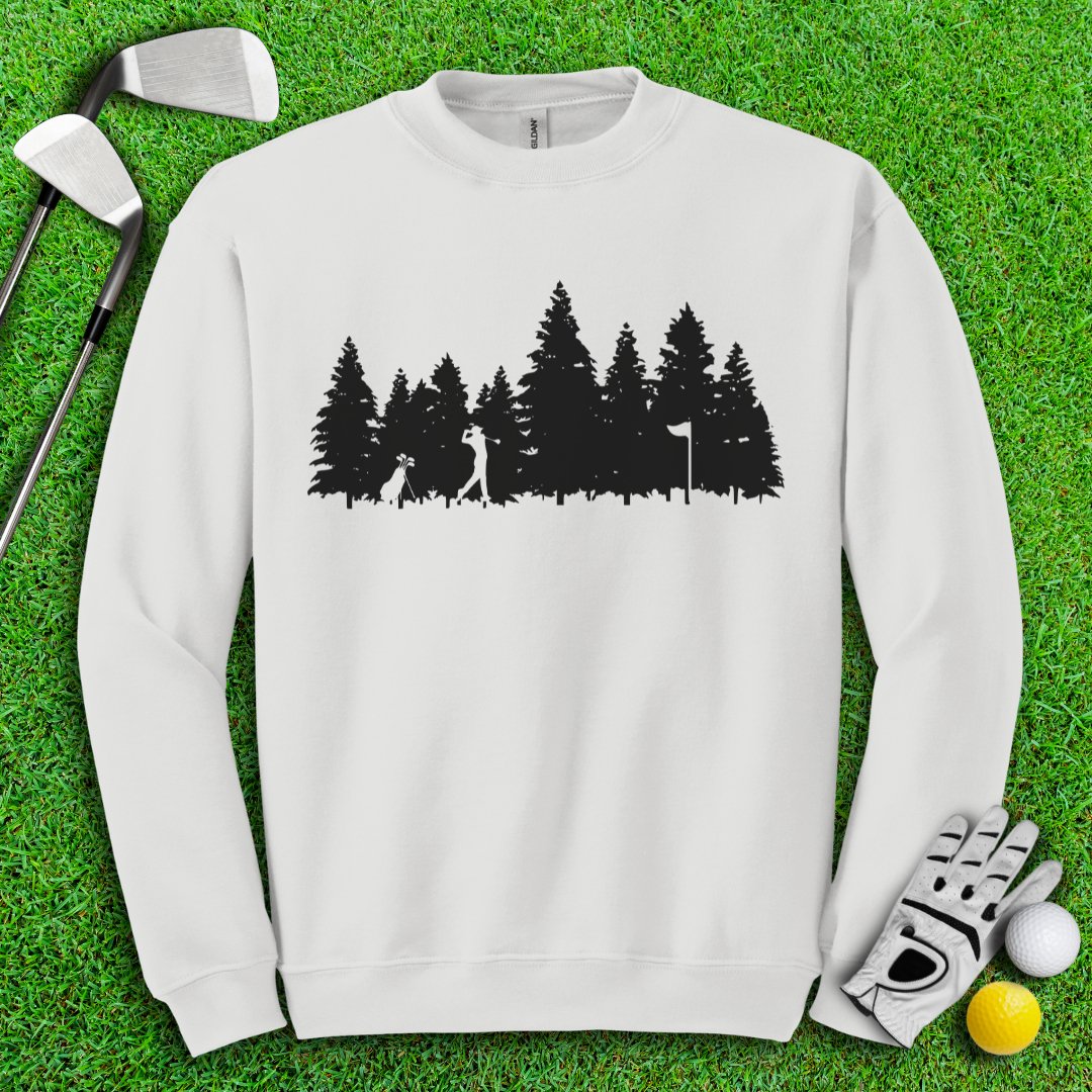 Golfing in the Woods Crewneck - TeeHee Golf Gear