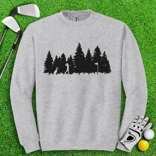 Golfing in the Woods Crewneck - TeeHee Golf Gear