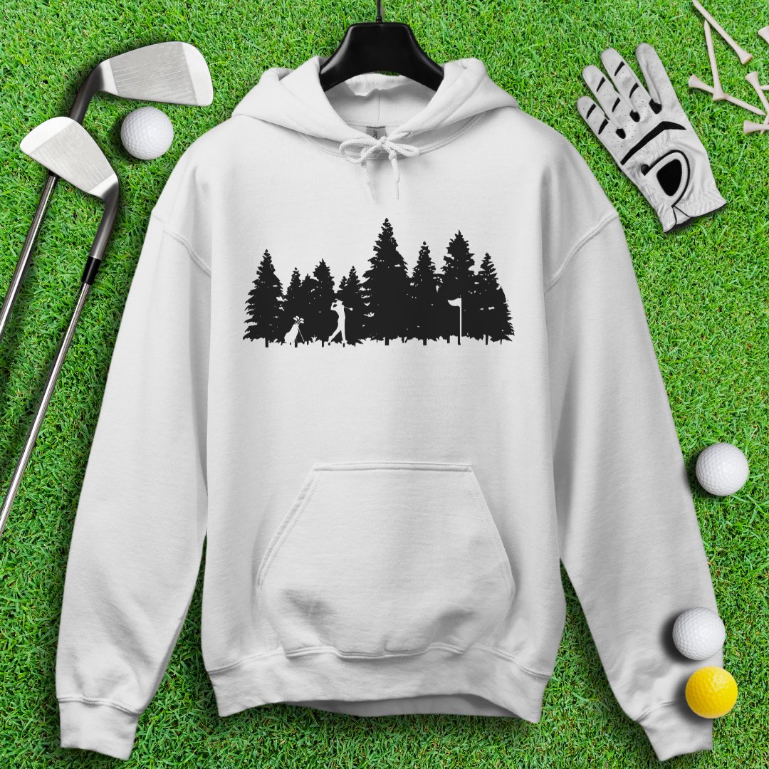 Golfing in the Woods Hoodie - TeeHee Golf Gear