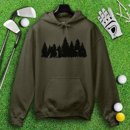 Golfing in the Woods Hoodie - TeeHee Golf Gear