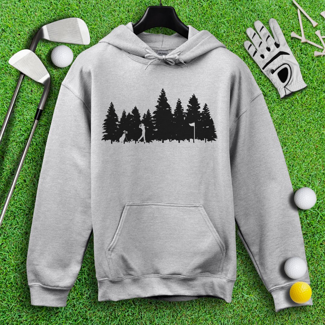 Golfing in the Woods Hoodie - TeeHee Golf Gear