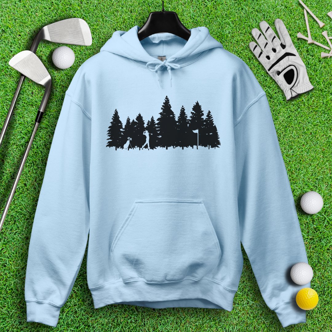 Golfing in the Woods Hoodie - TeeHee Golf Gear