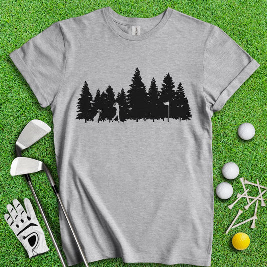 Golfing In The Woods T-Shirt - TeeHee Golf Gear