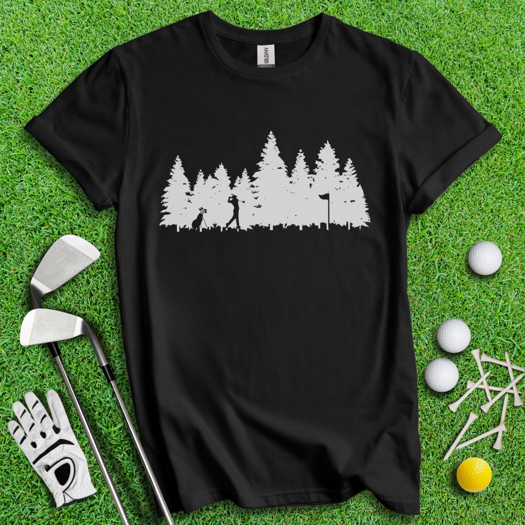 Golfing In The Woods T-Shirt - TeeHee Golf Gear