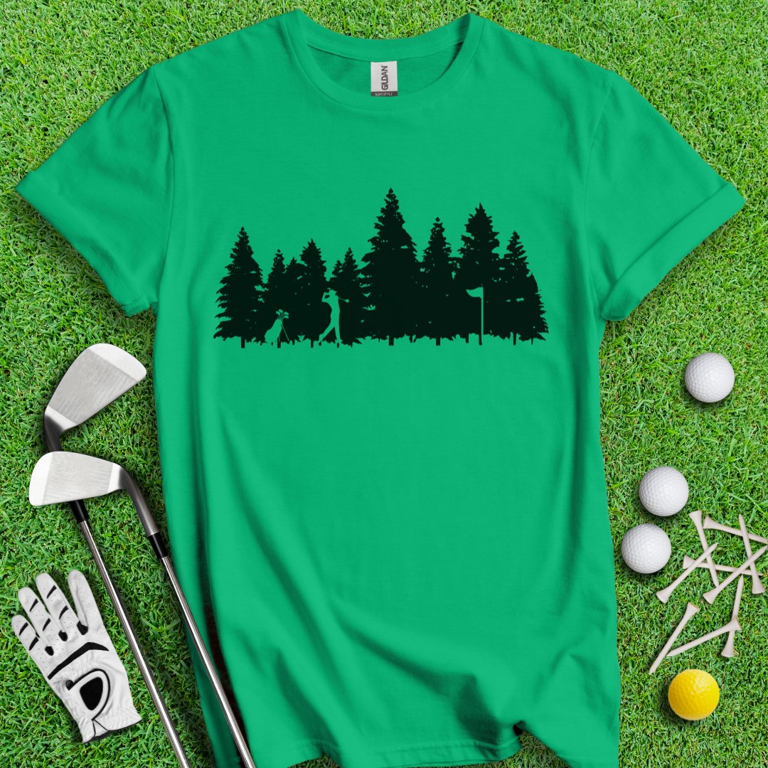 Golfing In The Woods T-Shirt - TeeHee Golf Gear