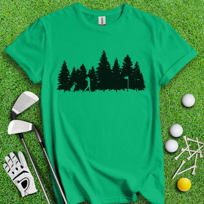 Golfing In The Woods T-Shirt - TeeHee Golf Gear