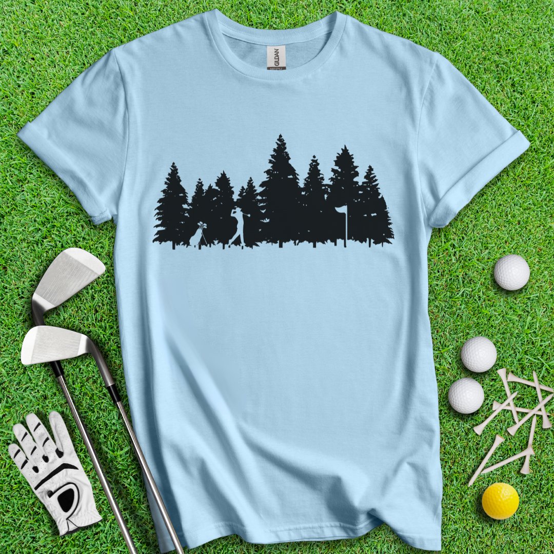 Golfing In The Woods T-Shirt - TeeHee Golf Gear