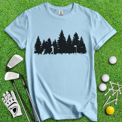 Golfing In The Woods T-Shirt - TeeHee Golf Gear