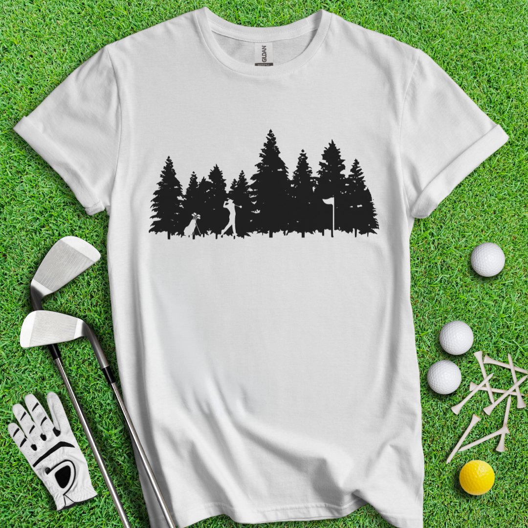 Golfing In The Woods T-Shirt - TeeHee Golf Gear