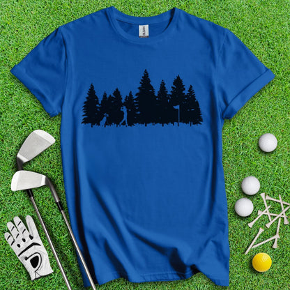 Golfing In The Woods T-Shirt - TeeHee Golf Gear