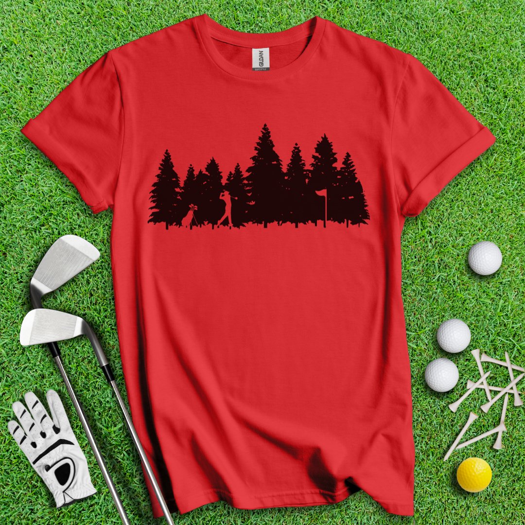 Golfing In The Woods T-Shirt - TeeHee Golf Gear