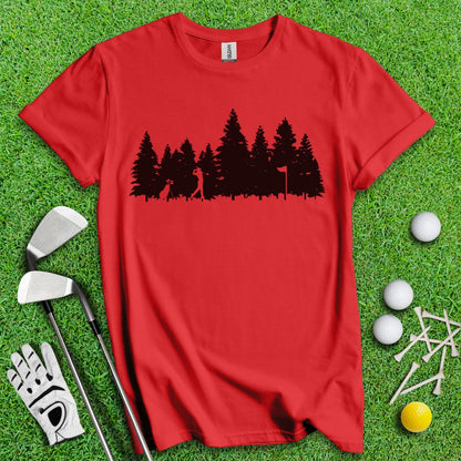 Golfing In The Woods T-Shirt - TeeHee Golf Gear