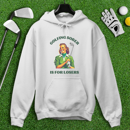 Golfing Sober Is for Losers Hoodie - TeeHee Golf Gear