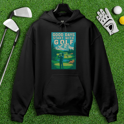 Good Days Start with Golf Hoodie - TeeHee Golf Gear