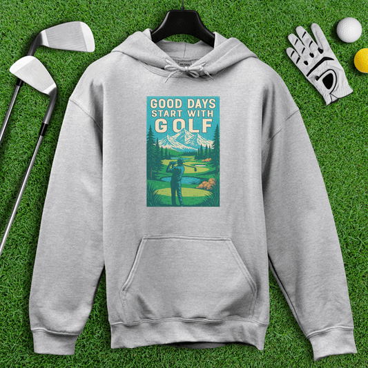 Good Days Start with Golf Hoodie - TeeHee Golf Gear